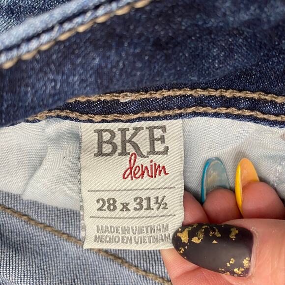 BKE Culture Low Rise Straight Leg Jeans 28 x 31.5 US 6 - Picture 8 of 11